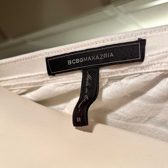 BCBG Maxazria Top Womens M White EAVAN Off-the-Shoulder Silk Blend Bell Sleeve - Picture 8 of 11